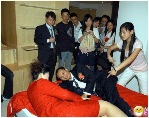Image result for Funny Crazy Chinese Wedding Games